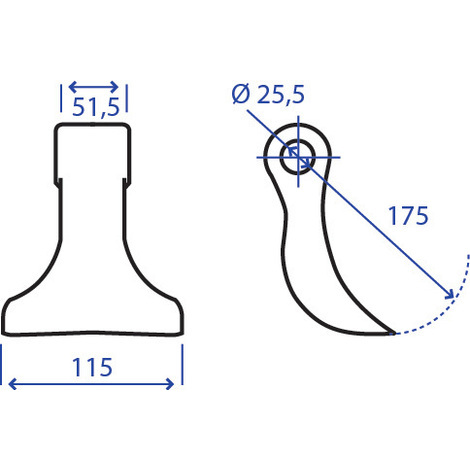 MAZZA 51,5X175X115 F.25,5