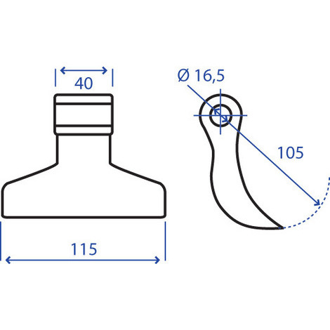 MAZZA 40X105X115 F.16,5
