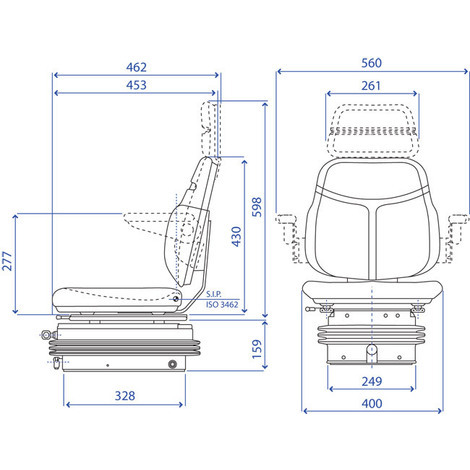 SEDILE STOFFA C/MOLLEGG.M97 ARIA STRETTO