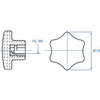 VOLANTINO A 6 LOBI F. D.60 M12 PZ.10