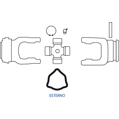 SNODO T40   X TUBO ESTERNO COLLAR