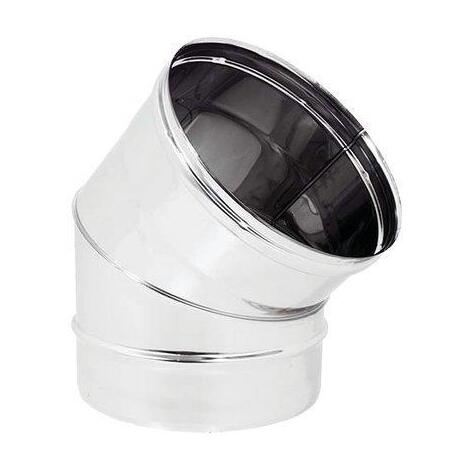 Gomito  inox  aisi  304  45� - Cm  30