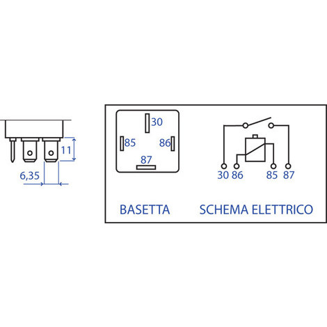 RELAYS ON/OFF CON FUSIBILE 12V