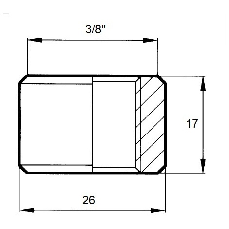 BORCHIA A SALDARE F.3/8