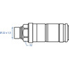 INNESTO RAPIDO VALV. F.22X1,5 FASTER 3C