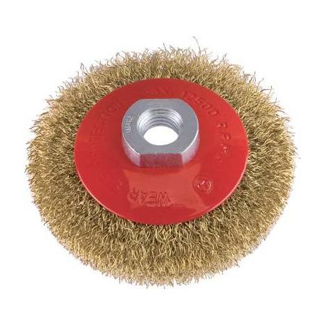 Spazzola  acciaio  conica  +  filetto  pg - 468.00  mm  120  f.m14