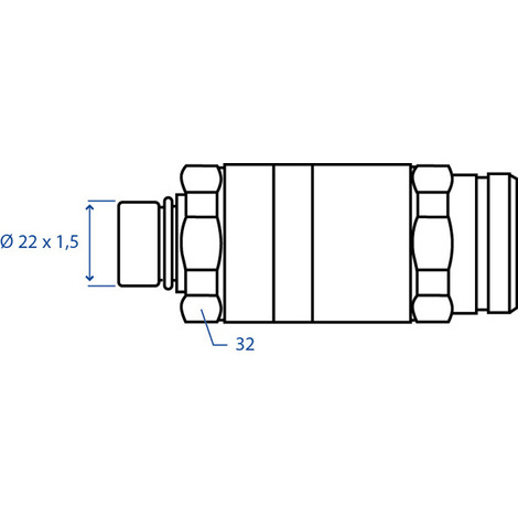 INNESTO RAPIDO VALV. F.22X1,5 FASTER 4S