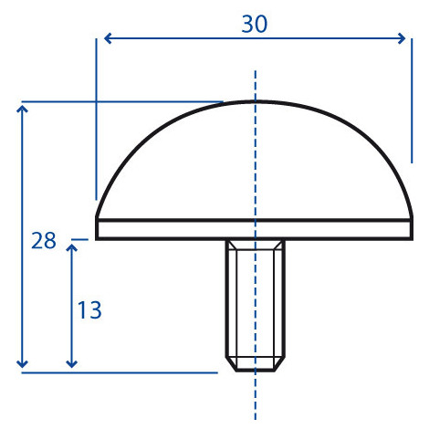ANTIVIBRANTE PARACOLPI 30X28 6MA X 1
