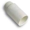 Portalampada  camicia  liscia - Resina  bianco  e27  m10x1