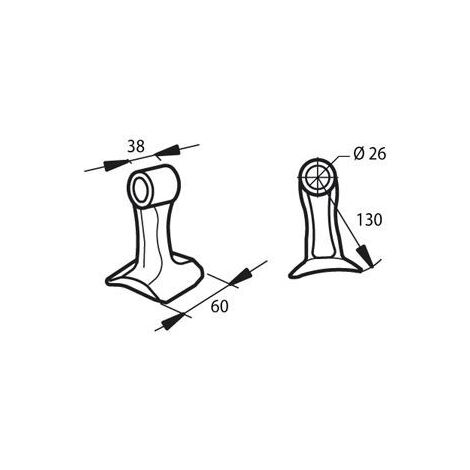 MAZZA 38X135X60 F.25,5