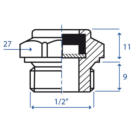 SPIA OLIO IN ALLUMINIO 1/2