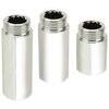 Prolunga  mf  ottone  cromato - 1/2mf  +  mm  15