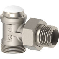 Detentore  a  squadro  x  radiatore  ghibli  fiv - Ottone  nichelato  1/2m