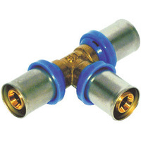 Tee  pressare  x  multistrato - Ottone  mm  20