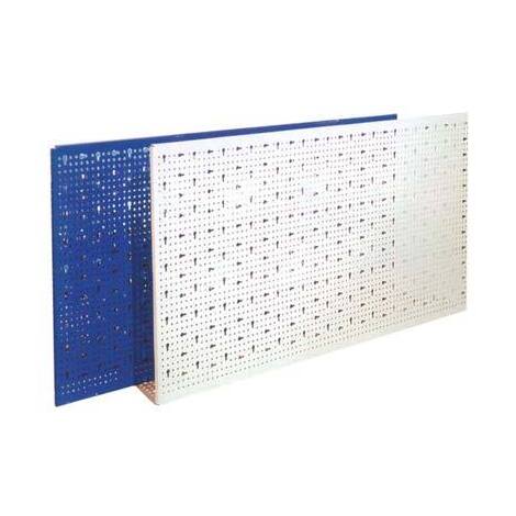 Pannello  espositivo  a  fori  asolati - Acciaio  verniciato  cm  100x50  blu