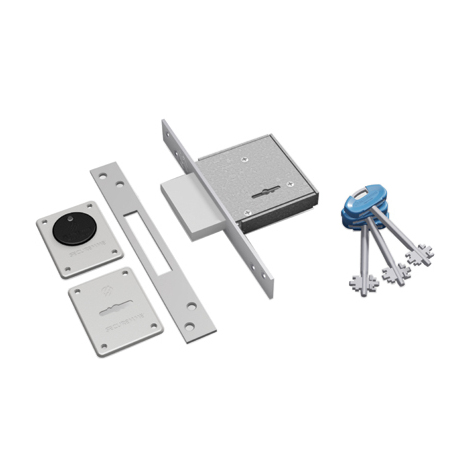Serratura  metallo  infilare  2000  securemme - B.q  zinc  f.mm  22  dm  m4  h.mm  73  e.mm  50