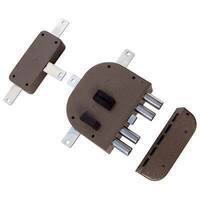 Serratura  legno  applicare  2350  plus  cr - Dm  m4  quint+scr  e.mm  60  sx