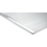 Profilo terminale u lastra alveolare - Policarbonato trasparente h.cm 200 s.mm 10