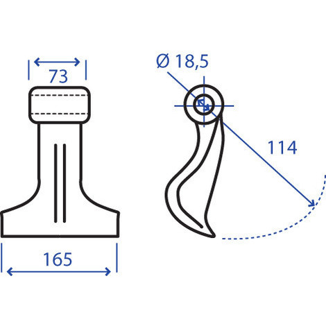 MAZZA 73X114X165 F.18,5