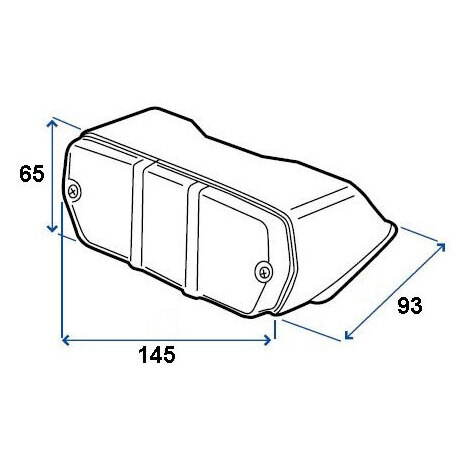 FARO ANT.2 LUCI TIPO FIAT DX PZ.2