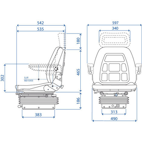 SEDILE STOFFA SC90 MAXI C/MOL.M98 ARIA L