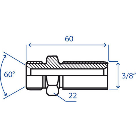 NIPPLES PASSAPARETE 3/8