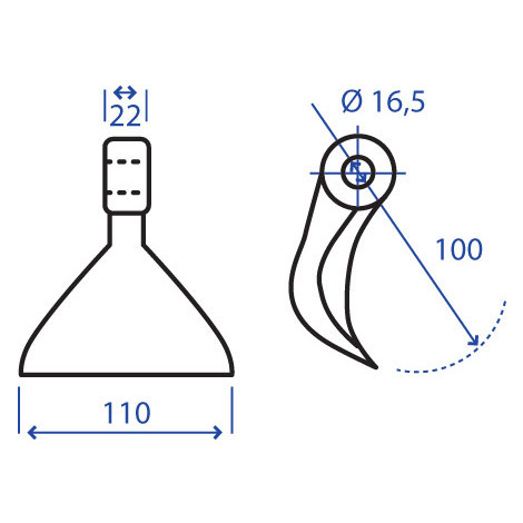 MAZZA 22X100X110 F.16,5