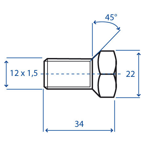 COLONNETTA RUOTE 12X1,5 PZ.10
