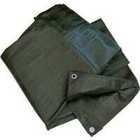 Telone occhiellato pe pesante verde hand - Gr/mq 180 mt 6x10