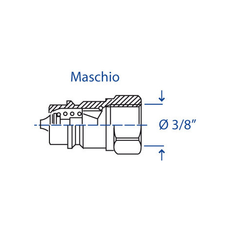 INNESTO RAPIDO VALV. M.3/8