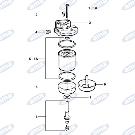 Supporto passo decimale adattabile filtri CAV rif. 7111-353BV