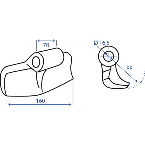 MAZZA 70X90X153 F.16,5