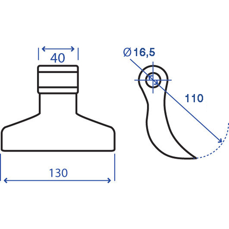 MAZZA 40X110X130 F.16,5