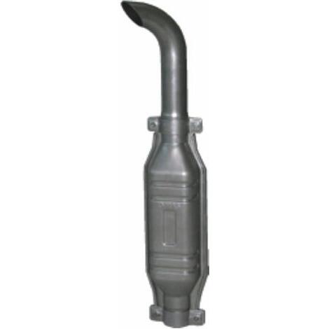 Marmitta completa con prolunga curva piccola  60mm L1140mm