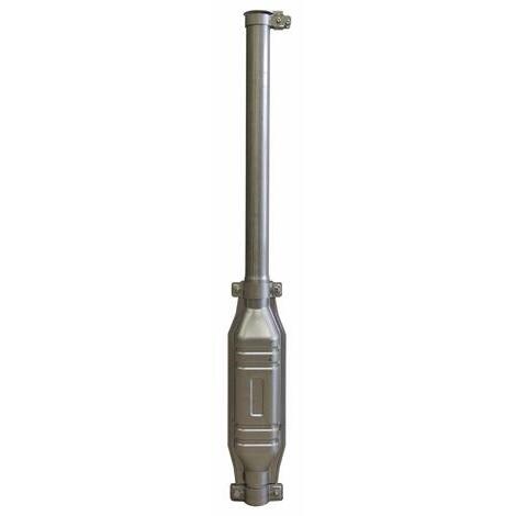 Marmitta completa con prolunga diritta  45 con silenziatore piccolo L 970 mm