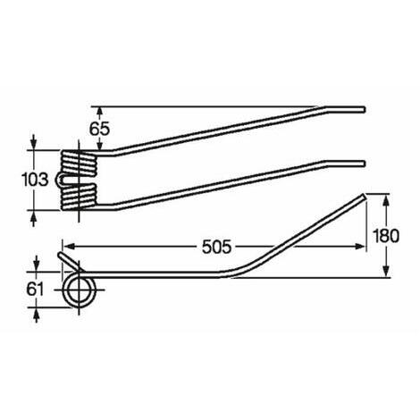 Dente giroandanatore adattabile SLAM  filo 9mm