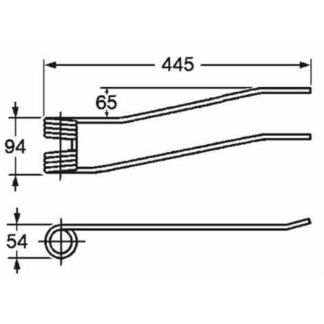 Molla giroandanatore adattabile STOLL destro rif. 0292960