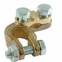 Morsetto batteria positivo in ottone tipo alfa pesante sezione cavo fino a 120 mm²