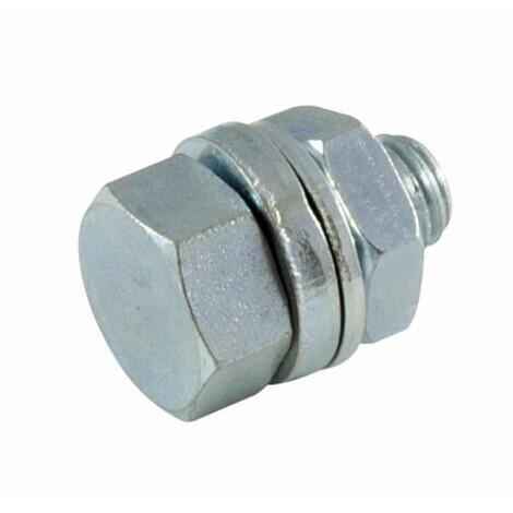 Morsetto chiave 17 mm a doppia rondella per cavo  2,5 - 3 mm