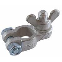 Morsetto batteria positivo a farfalla in ottone, dado ad alette M10.