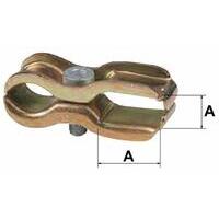 Morsetto supporto barra diserbo zincato