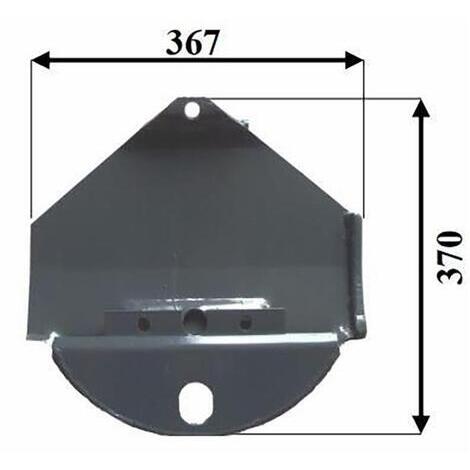 Pattino destro adattabile Vicon rif. B1361586.Misure: 367x370mm