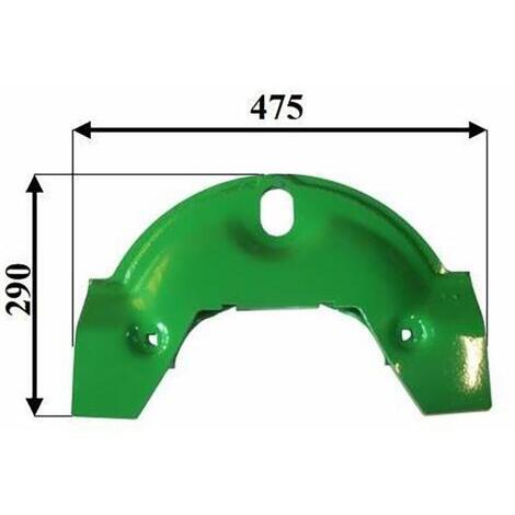 Pattino falciatrice rotativa adattabile a JD rif. AFH205782. Misure: larghezza 475mm, altezza 290mm