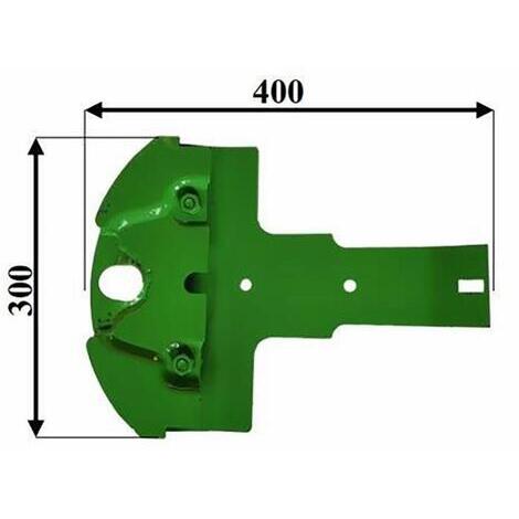 Pattino falciatrice rotativa adattabile a JD rif. DC212433. Misure: lunghezza 400mm, larghezza 300mm