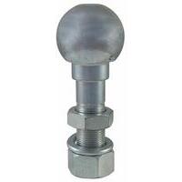 Attacco a sfera  50 mm applicabile alle testine art. AMA 11772, 11773, 11774 e 11775. Lunghezza 125 mm, M22x1,5 mm, zincato bianco. Non omologato