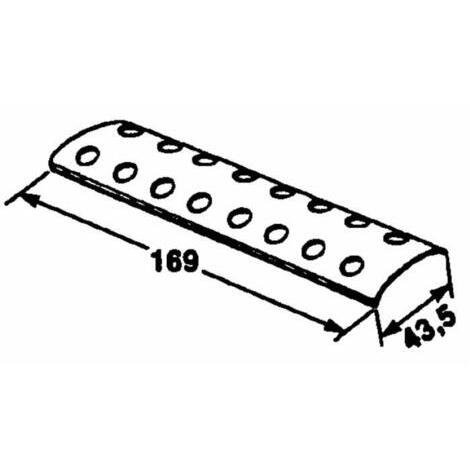 Piastrina esterna per cinghia rotopressa 180mm, 8 + 8 fori, legatura a spago. Adattabile a Gallignani, Sgorbati e Welger