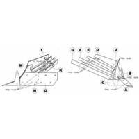 Fodera posteriore adattabile alla produzione ER.MO C12 S-CA076AS sx