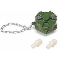 Pompa per lavaggio con raccordi 30 (aspirazione), 19 (mandata) applicabile a presa di forza 1 3/8. Portata lavaggio 70 lt/min, portata travaso 180 lt/min.