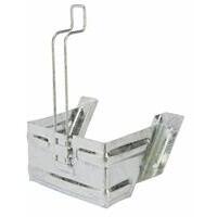 Supporto zincato a freddo per cuneo fermaruota in plastica raggio 360mm art. AMA 92904