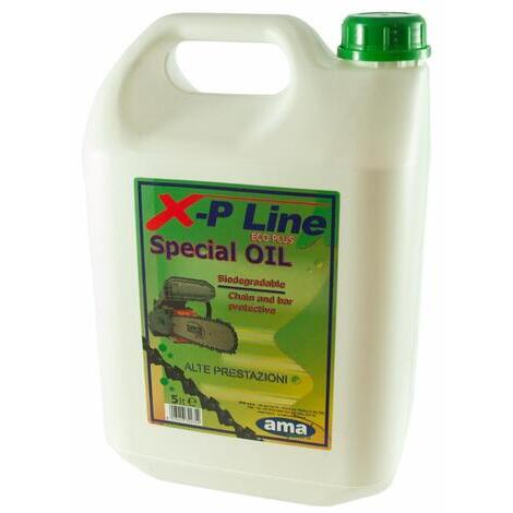 Olio Protettivo XP-LINE Eco-Plus. Vegetale biodegradabile x catena da motosega. 5 lt